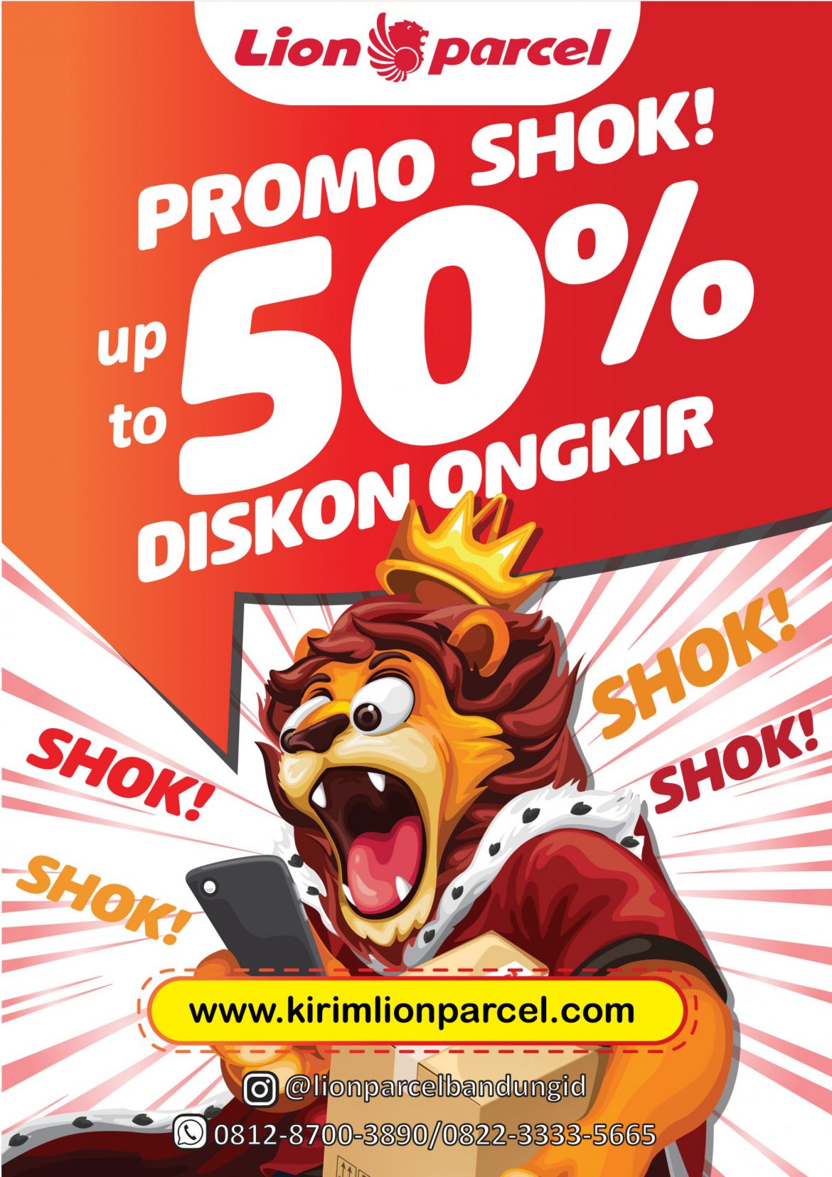 Lion Parcel Bandung Cimahi | Jasa Pengiriman Paket, Gratis Pickup wilayah Bandung, Cimahi, Antapani, Arcamanik, Astana Anyar, Babakan Ciparay, Bandung Kidul, Bandung Kulon, Bandung Wetan, Batununggal, Bojongloa Kaler, Bojongloa Kidul, Buahbatu, Cibeunying Kaler, Cibeunying Kidul, Cibiru, Cicendo, Cidadap, Cinambo, Coblong, Gegebage, Kiaracondong, Lengkong, Mandalajati, Panyileukan, Rancasari, Regol, Sukajadi, Sukasari, Sumur Bandung, Ujung Berung, Cibeber, Cibeureum, Leuwigajah, Melong, Baros, Cigugur Tengah, Karangmekar, Padasuka, Setiamanah, Cibabat, Cipageran, Citeureup, Pasirkaliki